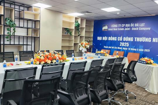 Đại hội đồng cổ đông thường niên 2025 của Công ty CP Địa ốc Đà Lạt diễn ra thành công tốt đẹp